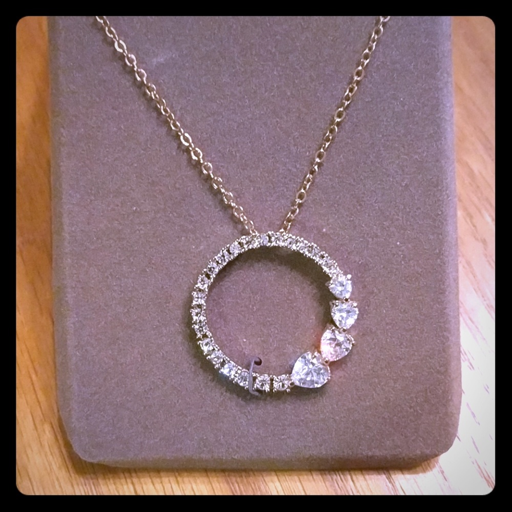 Nolan Miller Circle of Heart Pendant w/18 In Chain